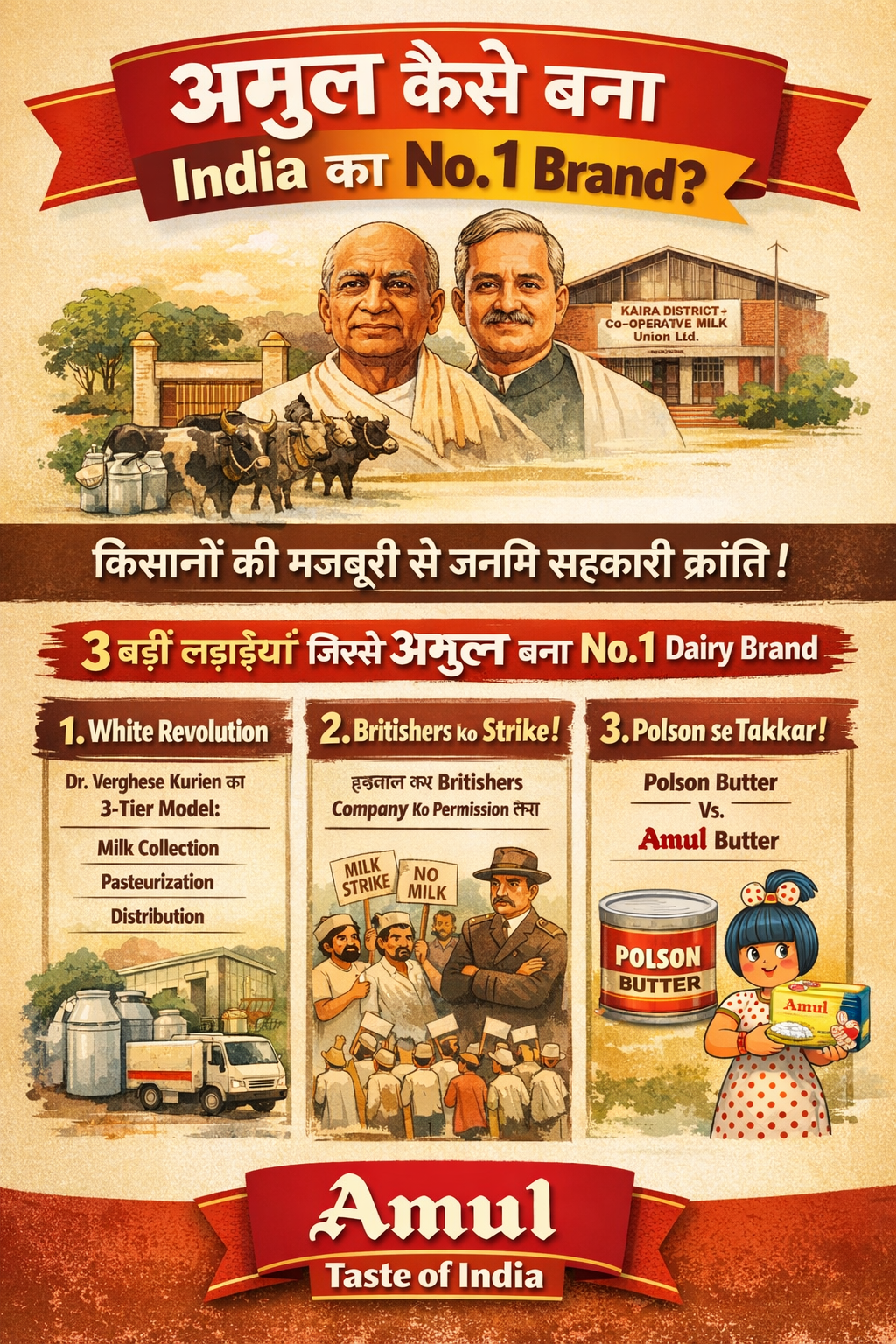 Amul Kaise bana India ka no 1 Brand ? 1000344052